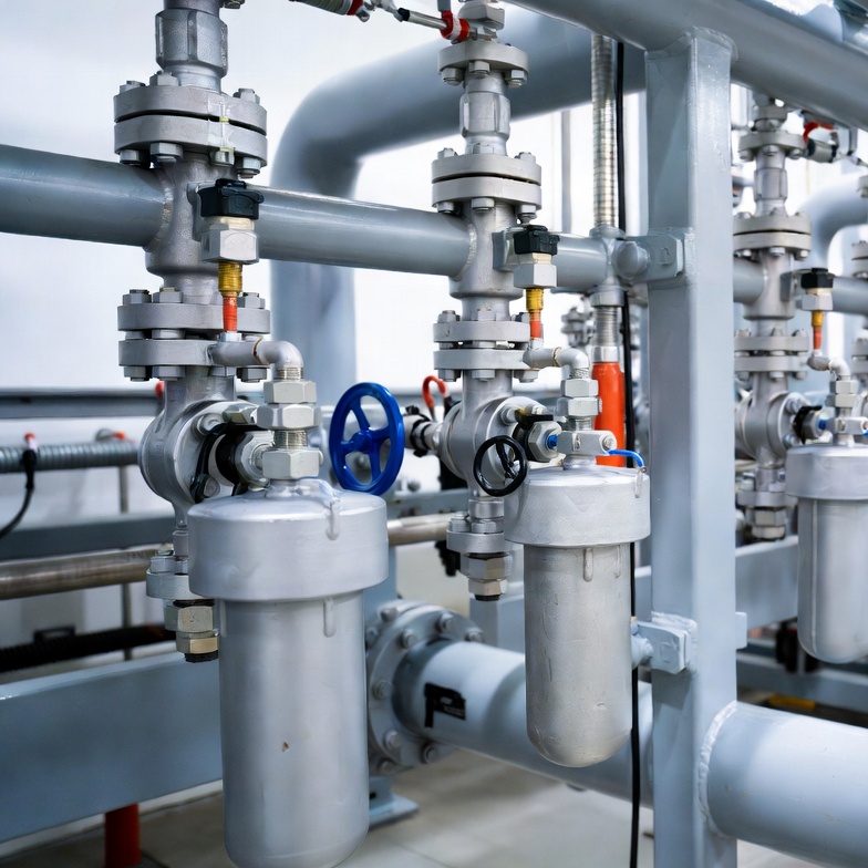 High-reliability hydraulic filter for steam turbine and generator lubrication circuits, ensuring ISO cleanliness targets in power plant auxiliary systems.