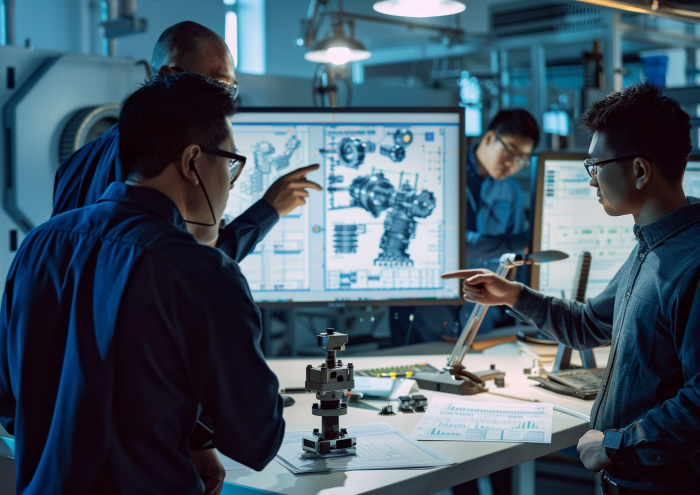 A collaborative team of Chinese hydraulic engineers from the back, ready to provide tailored technical advice for complex challenges